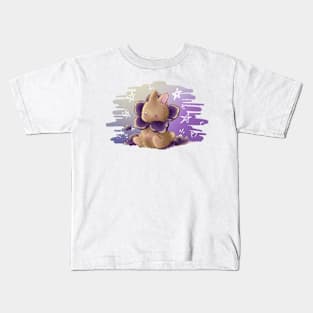 Flower Bunny Kawaii Cute Kids T-Shirt